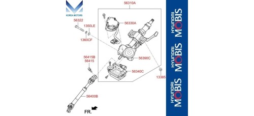 MOBIS COLUMN ASSY-STEERING KIA SPORTAGE 2015-18